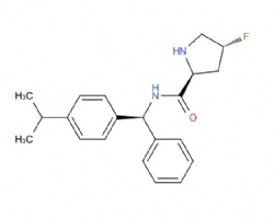 (2S,4R)-4-fluoro-N-((S)-(4-isopropylphenyl)(phenyl)methyl)pyrrolidine-2-carboxamide