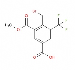 4-(bromomethyl)-3-(methoxycarbonyl)-5-(trifluoromethyl)benzoic acid