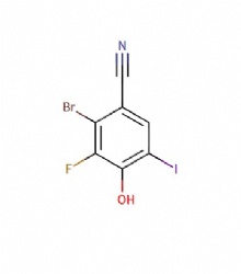 2-bromo-3-fluoro-4-hydroxy-5-iodobenzonitrile
