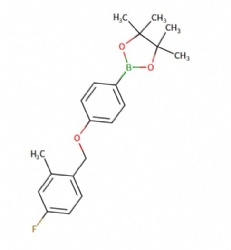 2-(4-((4-fluoro-2-methylbenzyl)oxy)phenyl)-4,4,5,5-tetramethyl-1,3,2-dioxaborolane