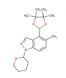 5-methyl-1-(tetrahydro-2H-pyran-2-yl)-4-(4,4,5,5-tetramethyl-1,3,2-dioxaborolan-2-yl)-1H-indazole