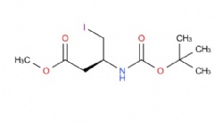methyl (S)-3-((tert-butoxycarbonyl)amino)-4-iodobutanoate