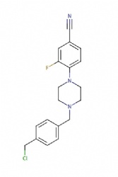 4-(4-(4-(chloromethyl)benzyl)piperazin-1-yl)-3-fluorobenzonitrile