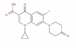 1-cyclopropyl-6-fluoro-4-oxo-7-(4-oxopiperidin-1-yl)-1,4-dihydroquinoline-3-carboxylic acid