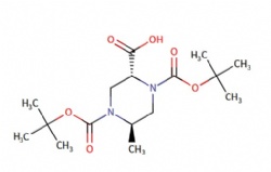 (2R,5R)-1,4-bis(tert-butoxycarbonyl)-5-methylpiperazine-2-carboxylic acid