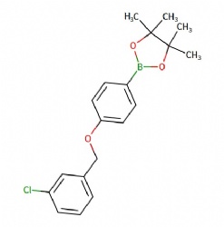 2-(4-((3-chlorobenzyl)oxy)phenyl)-4,4,5,5-tetramethyl-1,3,2-dioxaborolane