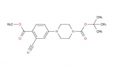 tert-butyl 4-(3-cyano-4-(methoxycarbonyl)phenyl)piperazine-1-carboxylate