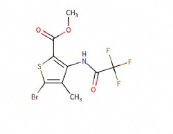 methyl 5-bromo-4-methyl-3-(2,2,2-trifluoroacetamido)thiophene-2-carboxylate