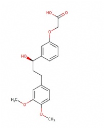 (R)-2-(3-(3-(3,4-dimethoxyphenyl)-1-hydroxypropyl)phenoxy)acetic acid