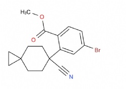 methyl 4-bromo-2-(6-cyanospiro[2.5]octan-6-yl)benzoate