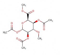(2S,3R,4S,5S,6R)-4-methoxy-6-(methoxycarbonyl)tetrahydro-2H-pyran-2,3,5-triyl triacetate