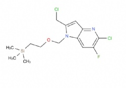 5-chloro-2-(chloromethyl)-6-fluoro-1-((2-(trimethylsilyl)ethoxy)methyl)-1H-pyrrolo[3,2-b]pyridine