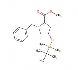 methyl (2S,4S)-1-benzyl-4-((tert-butyldimethylsilyl)oxy)pyrrolidine-2-carboxylate