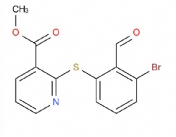 methyl 2-((3-bromo-2-formylphenyl)thio)nicotinate