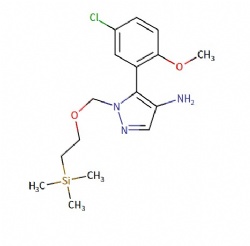 5-(5-chloro-2-methoxyphenyl)-1-((2-(trimethylsilyl)ethoxy)methyl)-1H-pyrazol-4-amine