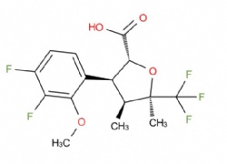 (2R,3S,4S,5R)-3-(3,4-difluoro-2-methoxyphenyl)-4,5-dimethyl-5-(trifluoromethyl)tetrahydrofuran-2-carboxylic acid