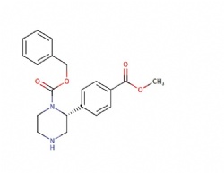 benzyl (R)-2-(4-(methoxycarbonyl)phenyl)piperazine-1-carboxylate