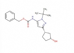 benzyl N-[2-tert-butyl-5-[(1S,3R)-3-hydroxycyclopentyl]pyrazol-3-yl]carbamate