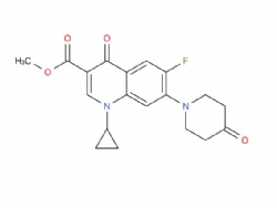 methyl 1-cyclopropyl-6-fluoro-4-oxo-7-(4-oxopiperidin-1-yl)-1,4-dihydroquinoline-3-carboxylate