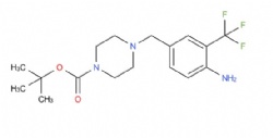tert-butyl 4-(4-amino-3-(trifluoromethyl)benzyl)piperazine-1-carboxylate
