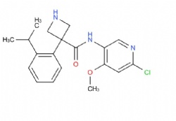 N-(6-chloro-4-methoxypyridin-3-yl)-3-(2-isopropylphenyl)azetidine-3-carboxamide