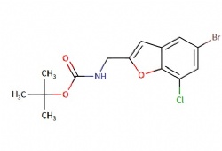 tert-butyl ((5-bromo-7-chlorobenzofuran-2-yl)methyl)carbamate
