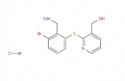 (2-((2-(aminomethyl)-3-bromophenyl)thio)pyridin-3-yl)methanol hydrochloride