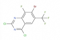 7-bromo-2,4-dichloro-8-fluoro-6-(trifluoromethyl)quinazoline