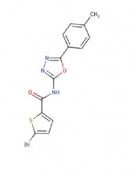 5-bromo-N-(5-(p-tolyl)-1,3,4-oxadiazol-2-yl)thiophene-2-carboxamide
