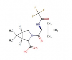 (1R,2S,5S)-3-((S)-3,3-dimethyl-2-(2,2,2-trifluoroacetamido)butanoyl)-6,6-dimethyl-3-azabicyclo[3.1.0]hexane-2-carboxylic acid