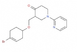 3-(((4-bromocyclohex-3-en-1-yl)oxy)methyl)-1-(pyridin-2-yl)piperidin-4-one