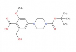 4-(4-(tert-butoxycarbonyl)piperazin-1-yl)-2-(hydroxymethyl)-6-methoxybenzoic acid