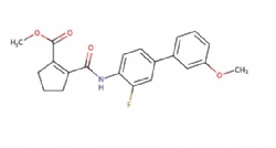 methyl 2-((3-fluoro-3'-methoxy-[1,1'-biphenyl]-4-yl)carbamoyl)cyclopent-1-ene-1-carboxylate