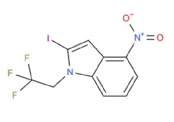 2-iodo-4-nitro-1-(2,2,2-trifluoroethyl)-1H-indole