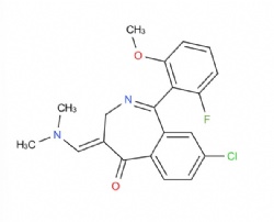 8-chloro-4-((dimethylamino)methylene)-1-(2-fluoro-6-methoxyphenyl)-3,4-dihydro-5H-benzo[c]azepin-5-one
