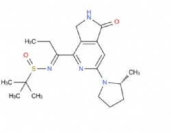 (S)-2-methyl-N-[(1E)-1-{6-[(2R)-2-methylpyrrolidin-1-yl]-1-oxo-2,3-dihydro-1H-pyrrolo[3,4-c]pyridin-4-yl}propylidene]propane-2-sulfinamide