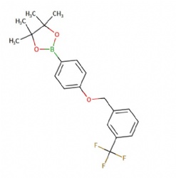 4,4,5,5-tetramethyl-2-(4-((3-(trifluoromethyl)benzyl)oxy)phenyl)-1,3,2-dioxaborolane