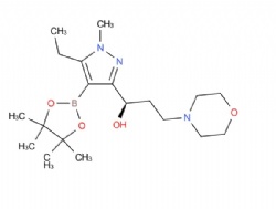 (1R)-1-[5-ethyl-1-methyl-4-(4,4,5,5-tetramethyl-1,3,2-dioxaborolan-2-yl)-1H-pyrazol-3-yl]-3-(morpholin-4-yl)propan-1-ol
