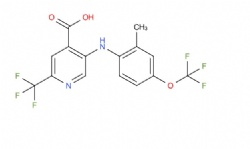5-((2-methyl-4-(trifluoromethoxy)phenyl)amino)-2-(trifluoromethyl)isonicotinic acid