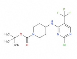 tert-butyl 4-((2-chloro-5-(trifluoromethyl)pyrimidin-4-yl)amino)piperidine-1-carboxylate