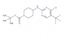 tert-butyl 4-((4-chloro-5-(trifluoromethyl)pyrimidin-2-yl)amino)piperidine-1-carboxylate
