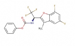 phenyl (R)-(1-(5,7-difluoro-3-methylbenzofuran-2-yl)-2,2,2-trifluoroethyl)carbamate