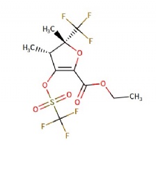 ethyl rac-(4R,5R)-4,5-dimethyl-5-(trifluoromethyl)-3-(((trifluoromethyl)sulfonyl)oxy)-4,5-dihydrofuran-2-carboxylate