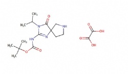tert-butyl (3-isopropyl-4-oxo-1,3,7-triazaspiro[4.4]non-1-en-2-yl)carbamate oxalate
