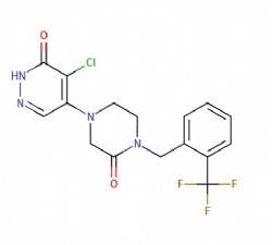 4-chloro-5-(3-oxo-4-(2-(trifluoromethyl)benzyl)piperazin-1-yl)pyridazin-3(2H)-one