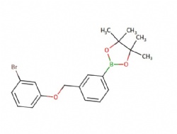 2-(3-((3-bromophenoxy)methyl)phenyl)-4,4,5,5-tetramethyl-1,3,2-dioxaborolane