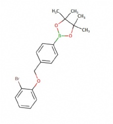 2-(4-((2-bromophenoxy)methyl)phenyl)-4,4,5,5-tetramethyl-1,3,2-dioxaborolane