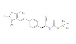tert-butyl N-[(1S)-1-cyano-2-[4-(3-methyl-2-oxo-2,3-dihydro-1,3-benzoxazol-5-yl)phenyl]ethyl]carbamate