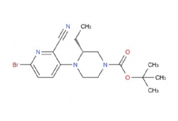 tert-butyl (R)-4-(6-bromo-2-cyanopyridin-3-yl)-3-ethylpiperazine-1-carboxylate
