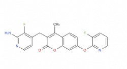 3-((2-amino-3-fluoropyridin-4-yl)methyl)-7-((3-fluoropyridin-2-yl)oxy)-4-methyl-2H-chromen-2-one